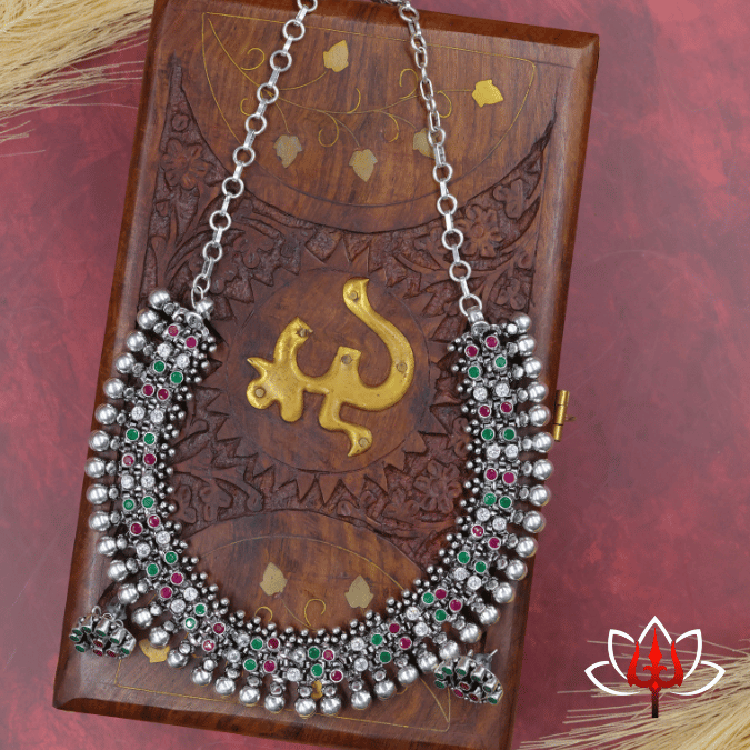 Regal picked Silver Choker with studs