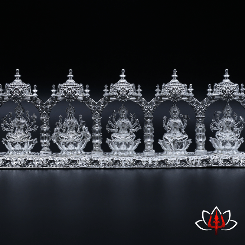 Exquisite Silver Ashta Lakshmi Stand – Divine Elegance for Your Home