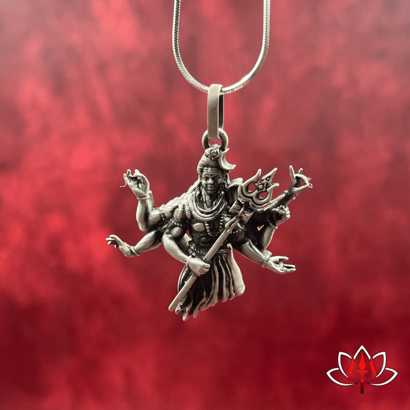 Lord shiva Silver Pendant