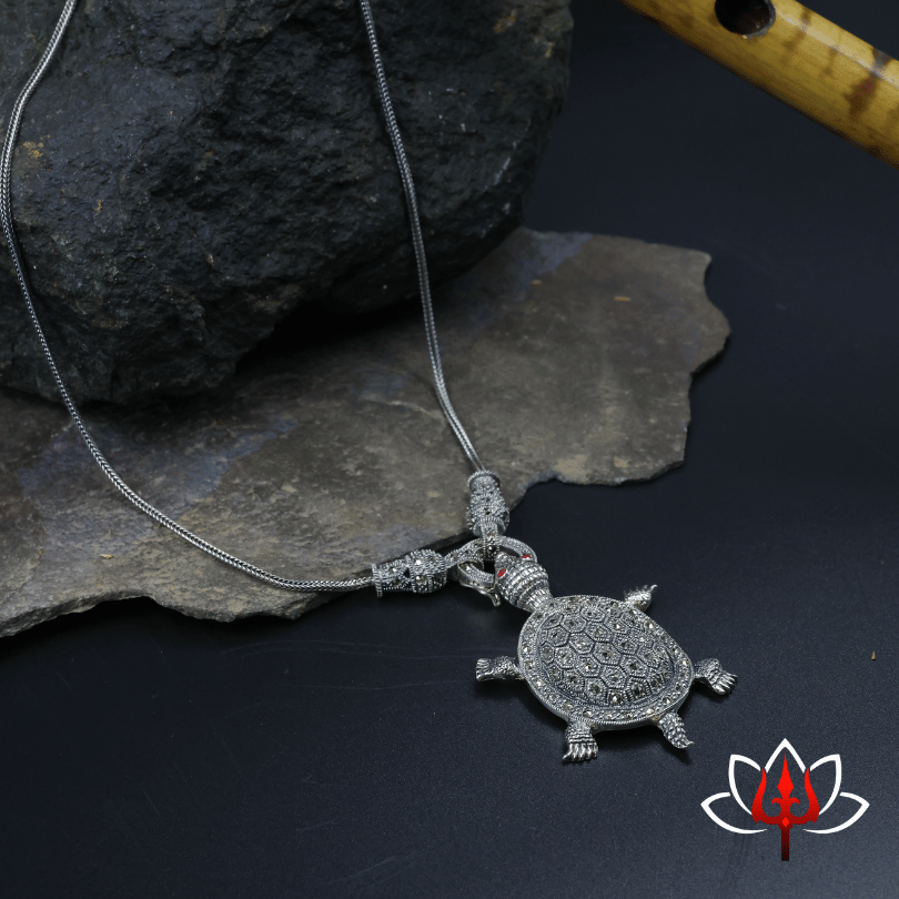 Silver Tortoise Pendant Chain – Trishul Silvers