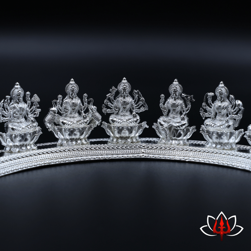 Exquisite Silver Ashta Lakshmi Stand – Divine Elegance for Your Home