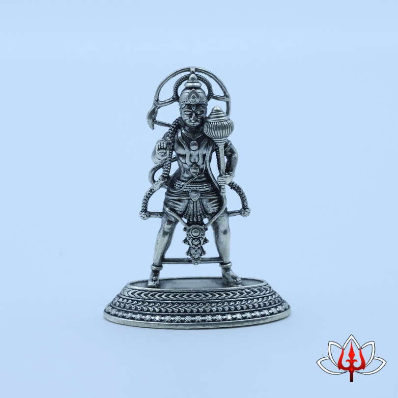 Pure Silver Hanuman standing Idol – A Symbol of Strength & Devotion