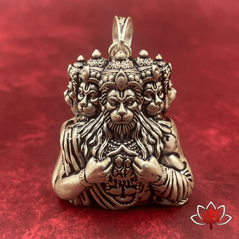 Lord Hanuman Silver Pendant