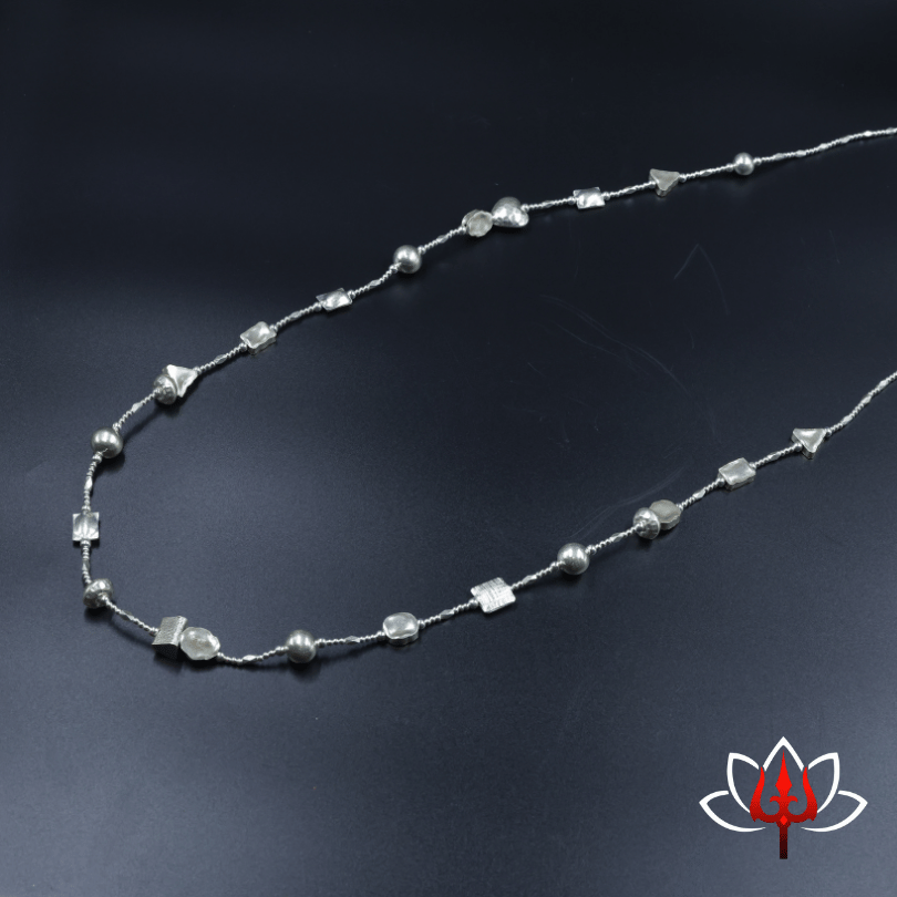 Minimalist Silver Bead long chain – Trishul Silvers