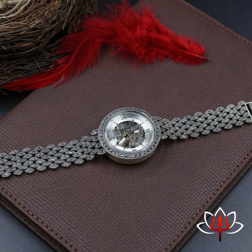 Exquisite Silver Watch