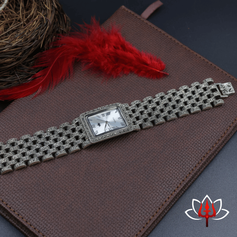 Exquisite Silver Watch