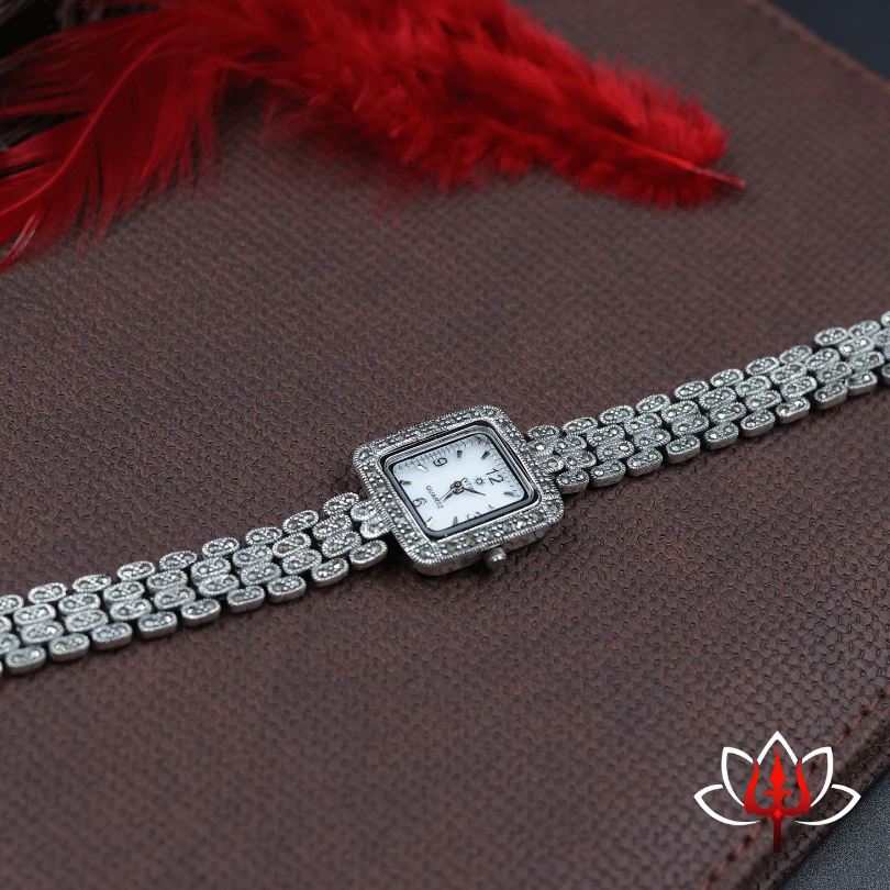Exquisite Silver Watch
