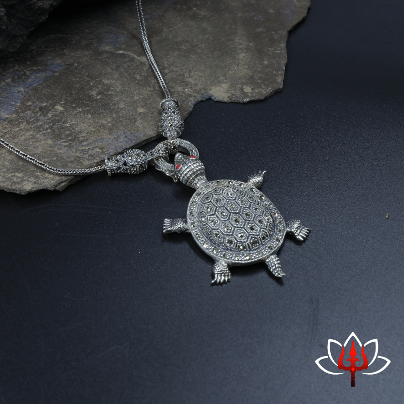 Silver Tortoise Pendant Chain – Trishul Silvers