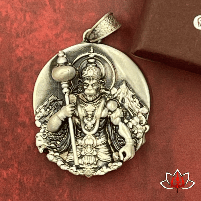 Lord hanuman Silver Pendant