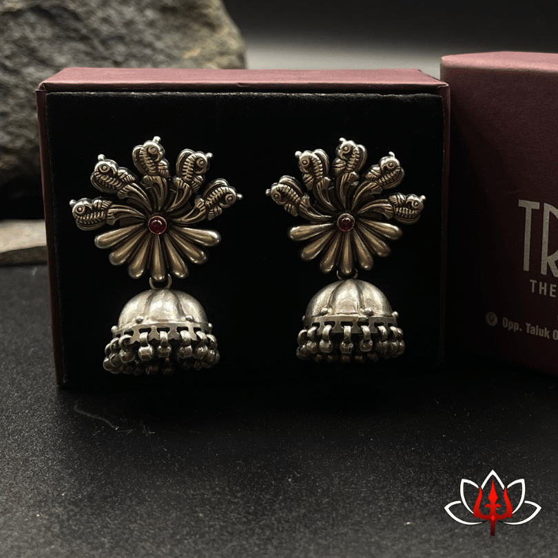 Regal Bloom Jhumka Earrings