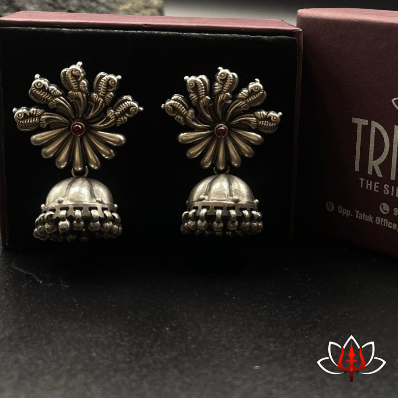 Regal Bloom Jhumka Earrings