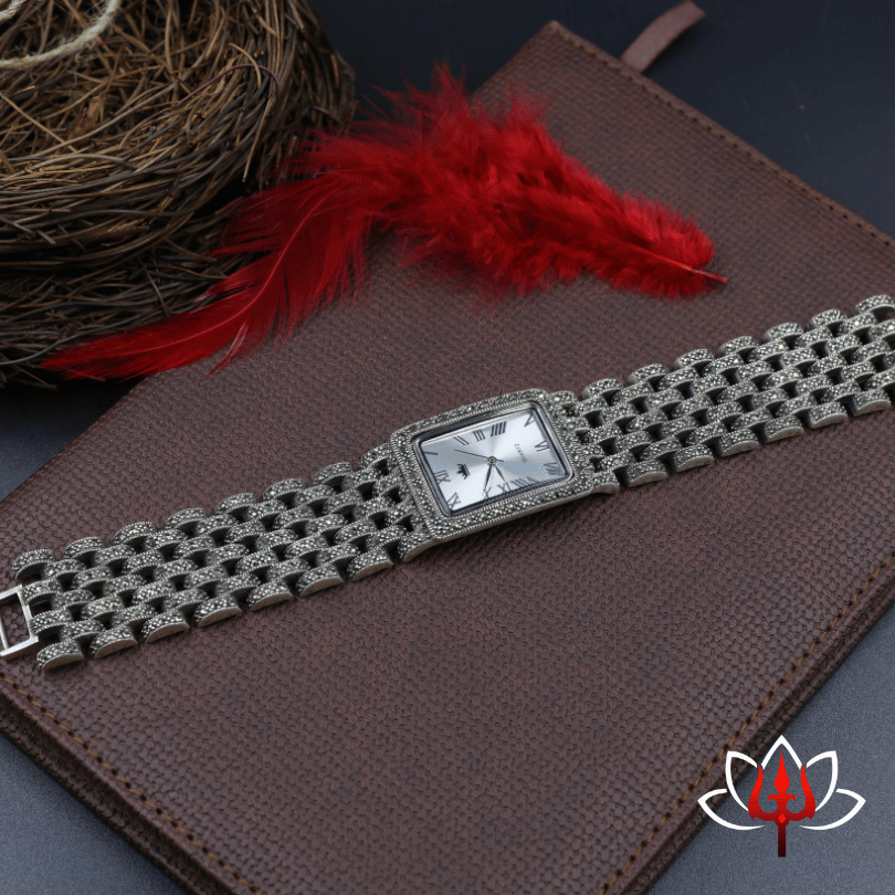 Exquisite Silver Watch