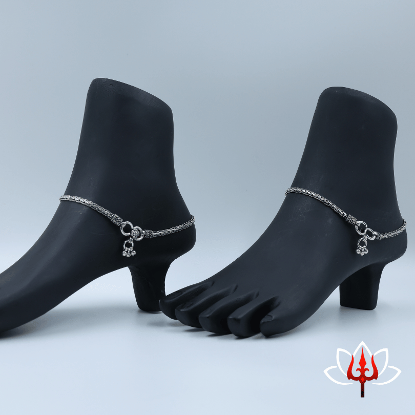 Antique silver anklets/payal