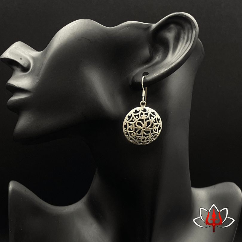 Elegant Filigree Silver Drop Earrings