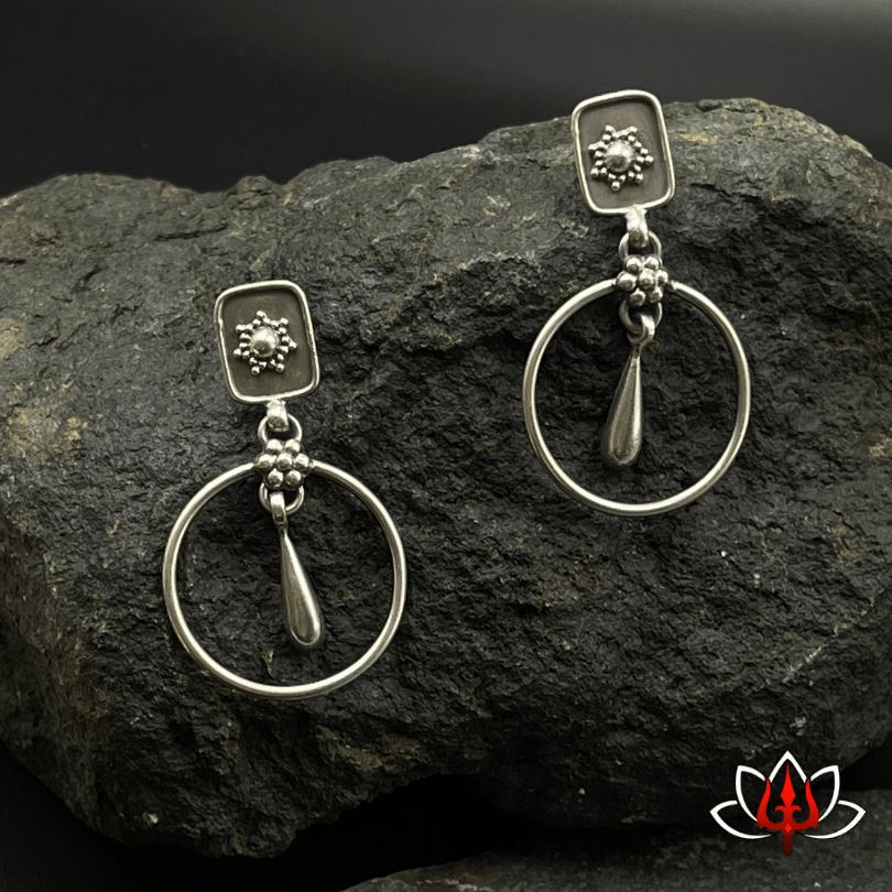 Bohemian Hoop Drop Earrings