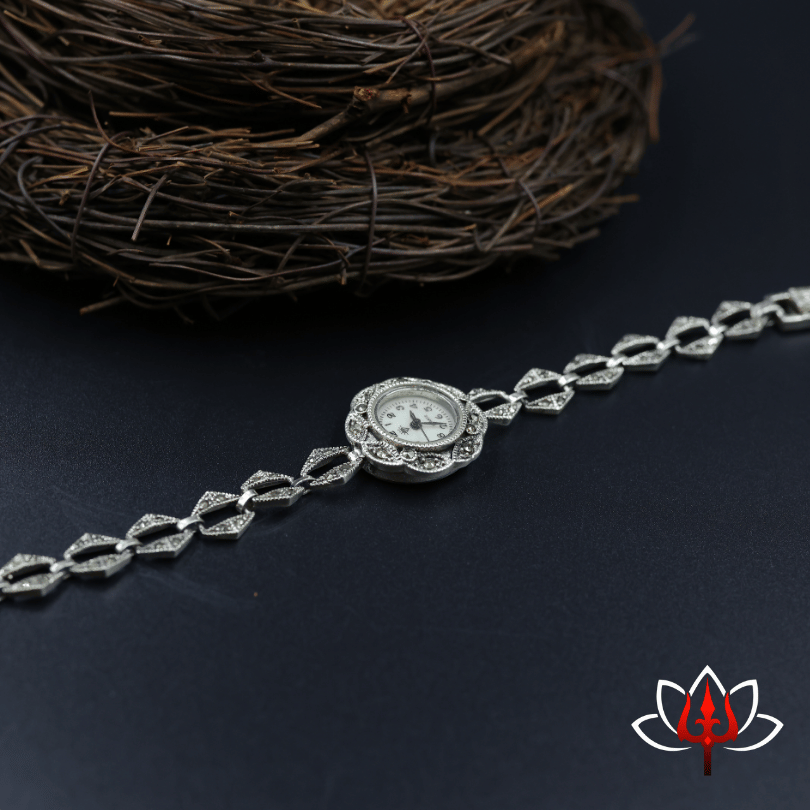 Exquisite Silver Watch