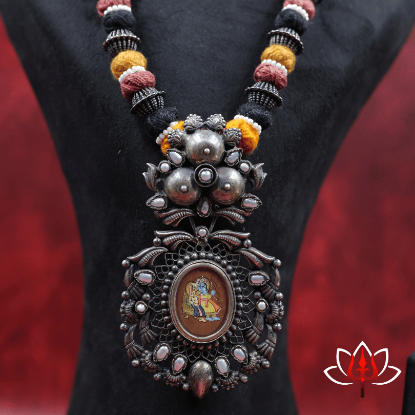 Handcrafted silver necklace