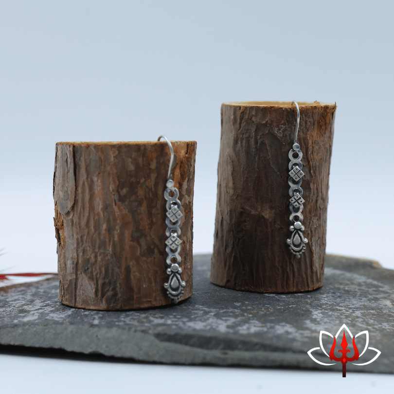 Delicate Antique Silver Dangle Earrings