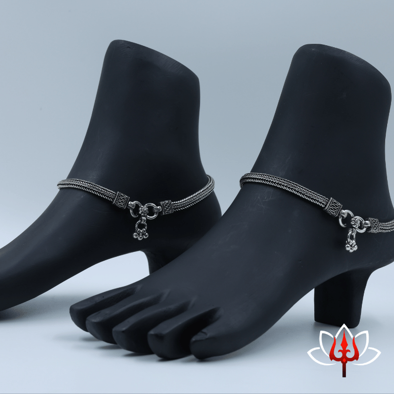 Antique silver anklets/payal