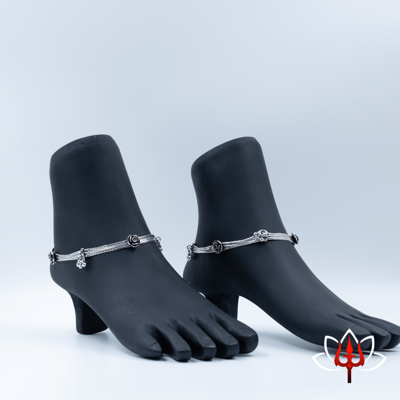 Antique silver anklets/payal