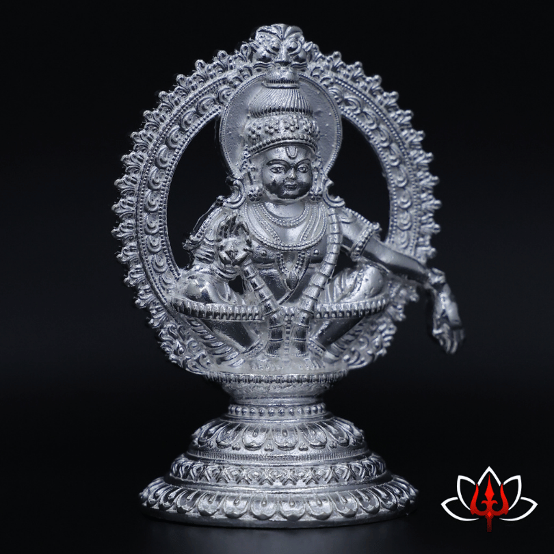Divine Silver Lord Ayyappa Idol – The Symbol of Dharma and Devotion