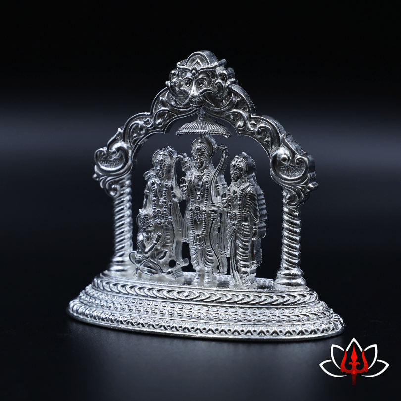 Divine Silver Ram Parivar Idol – A Symbol of Devotion and Harmony