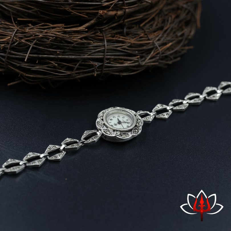 Exquisite Silver Watch