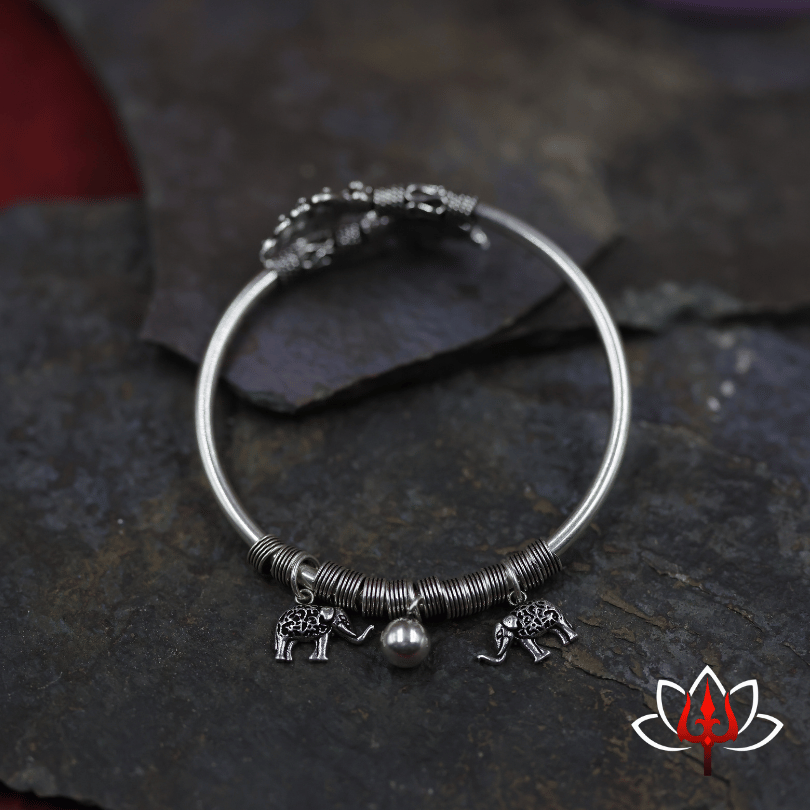 Silver Elephant Charm Bracelet