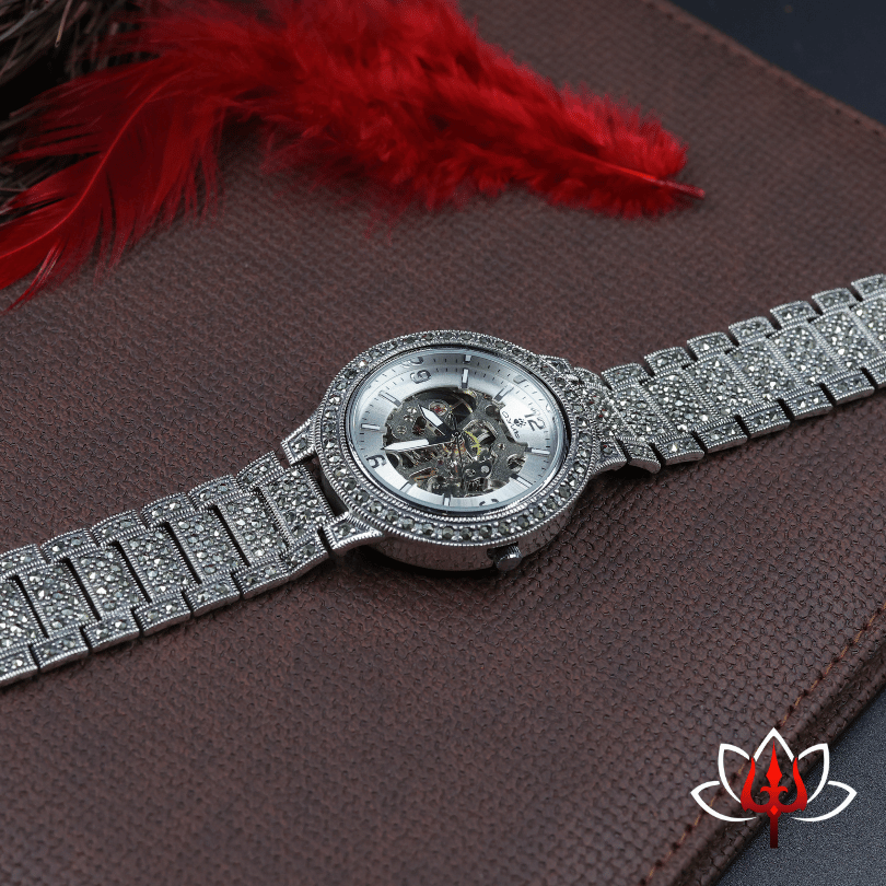 Exquisite Silver Watch